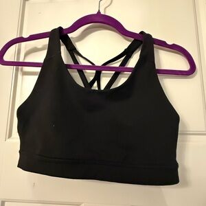 Old Navy Black Strappy Sports Bra